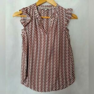 NWOT Loft Petites Ladies Summer  Top Blouse Cap Sleeves XXSP